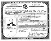 Abe Citizenship Cert