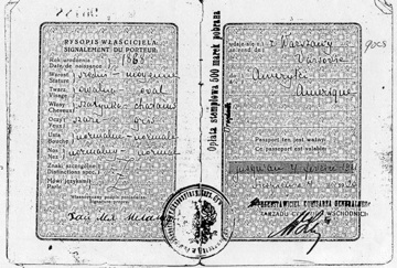 Lena Miller Polish passport page 2